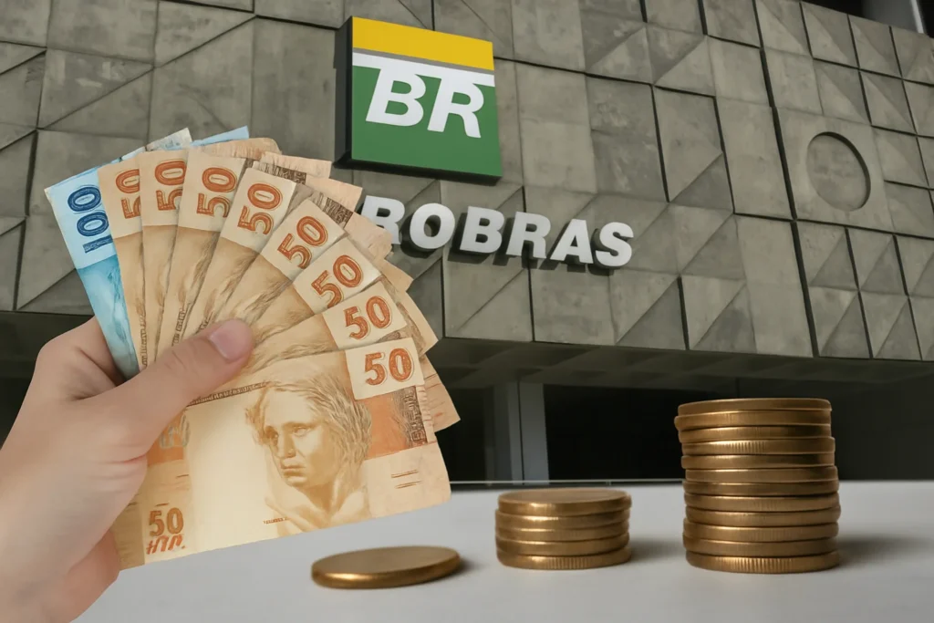 Imagem representando o tema Petrobras libera R$ 12,16 bilhões em remuneração, destacando a palavra-chave "petrobras libera r 12"