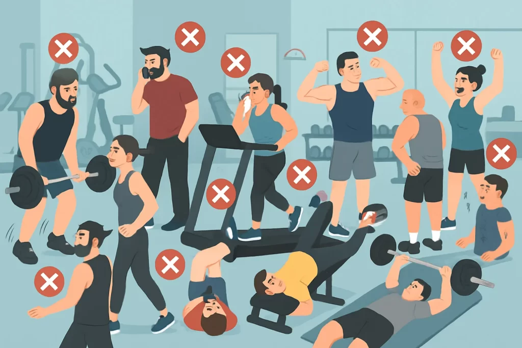 12 coisas que ninguém deveria fazer na academia — evite constrangimentos e treine com respeito