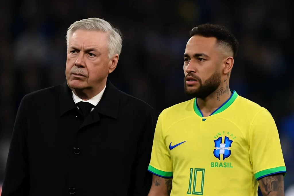 Ancelotti sobre Neymar na Copa: ‘Não tenho dívida com ninguém’ — convocação só em maio, diz técnico