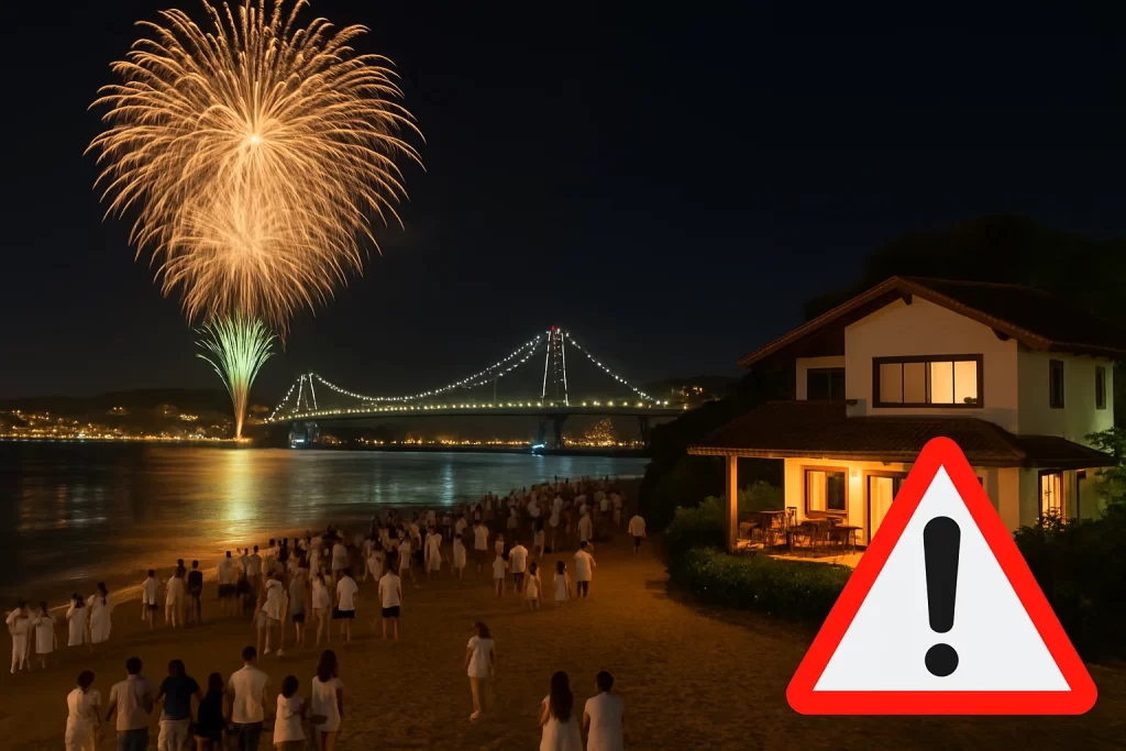 Réveillon em Florianópolis: diárias vão de R$4 mil a R$30 mil, casa no Campeche por R$30 mil e alerta para golpes