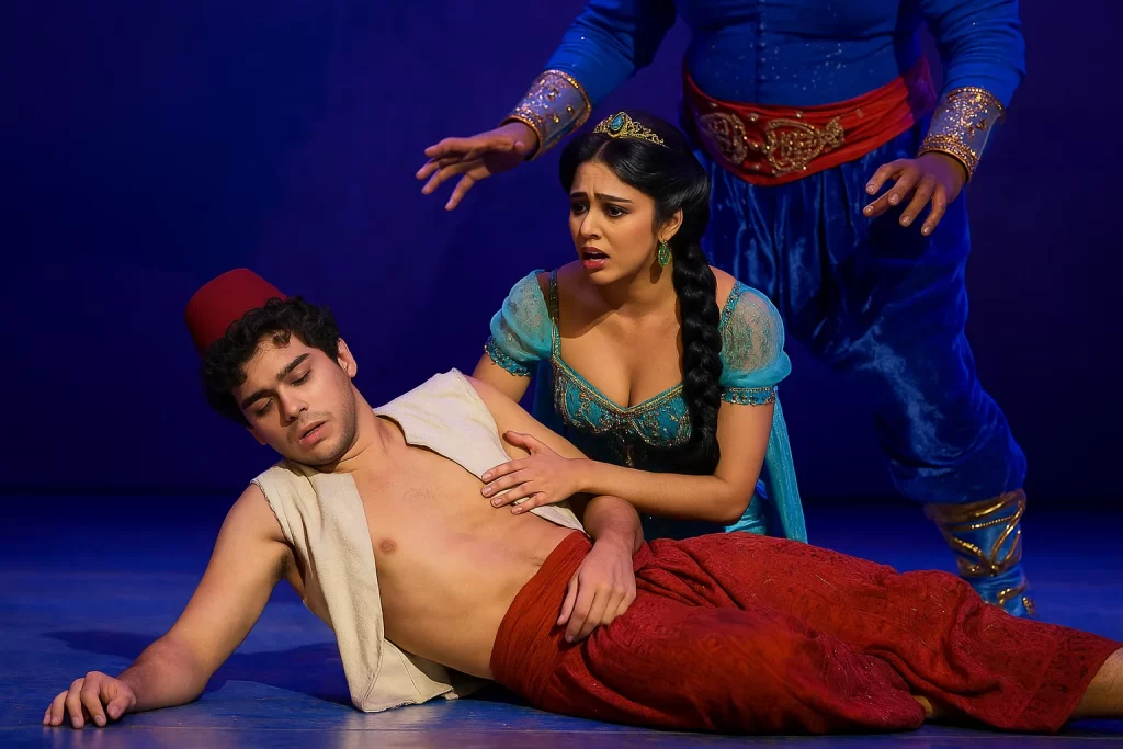 Ator Vitor Dumont desmaia em estreia de Aladdin e morre aos 25 — Veja o que aconteceu