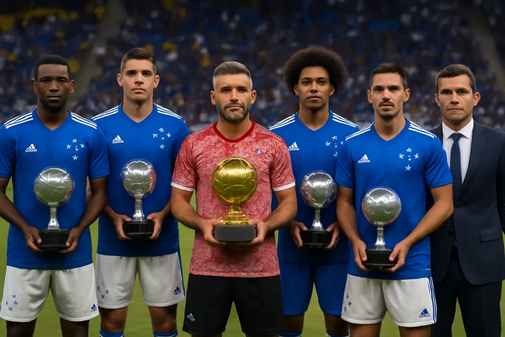 Bola de Prata 2025: Cruzeiro tem 4 jogadores na seleção; Arrascaeta leva Bola de Ouro e Guanaes é melhor técnico