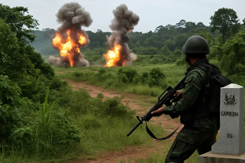 Tailândia bombardeia alvos no Camboja após morte de soldado; confrontos ao longo de quase 820 km de fronteira
