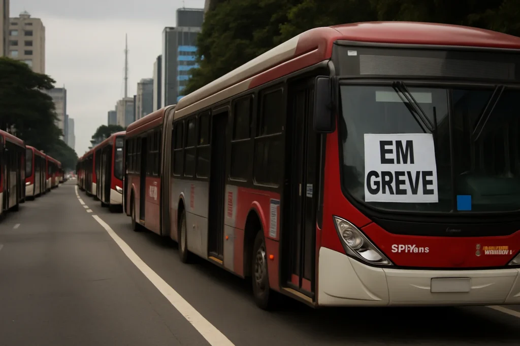 Greve de ônibus em SP por atraso do 13º pode colapsar transporte; empresas citam contratos com a prefeitura